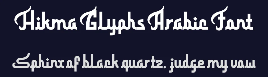 Hikma Glyphs Arabic Font by PutraCetol Studio — Script Handwritten Font — thumbnail 2