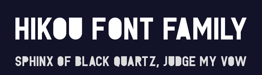 Hikou Font Family by Mehmet Reha Tugcu — Display Font — thumbnail 2