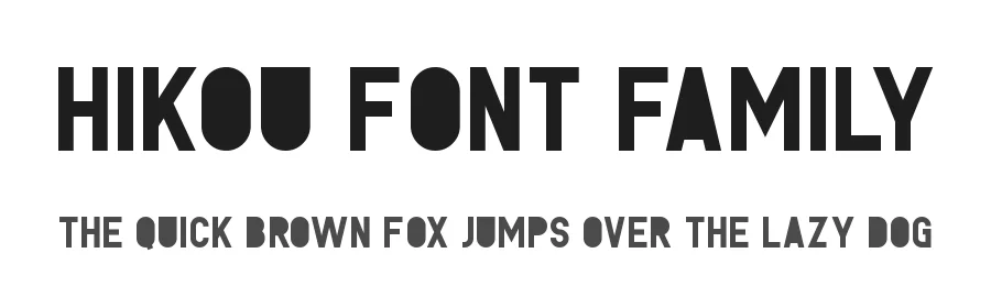 Hikou Font Family by Mehmet Reha Tugcu — Display Font
