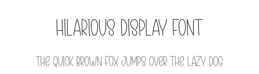 Hilarious Display Font by andikastudio — Display Font