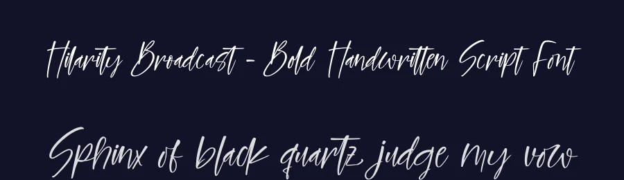Hilarity Broadcast – Bold Handwritten Script Font by stylishtype.co — Script Handwritten Font — thumbnail 2