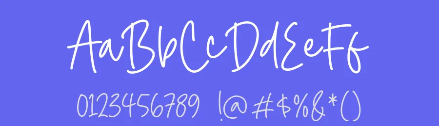 Hilary Kimber Font by Timur type — Script Handwritten Font — thumbnail 3
