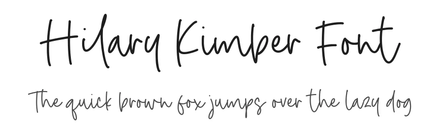 Hilary Kimber Font by Timur type — Script Handwritten Font