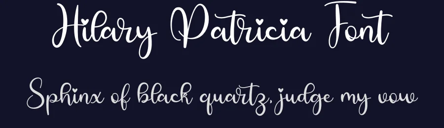Hilary Patricia Font by sugiharto1790 — Script Handwritten Font — thumbnail 2
