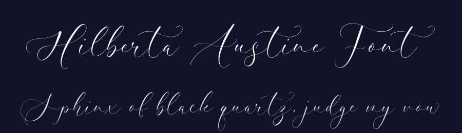 Hilberta Austine Font by Timur type — Decorative Font — thumbnail 2