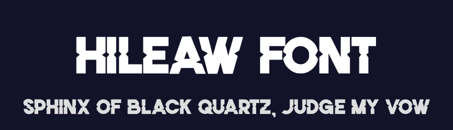 Hileaw Font by hayoyuka8 — Display Font — thumbnail 2