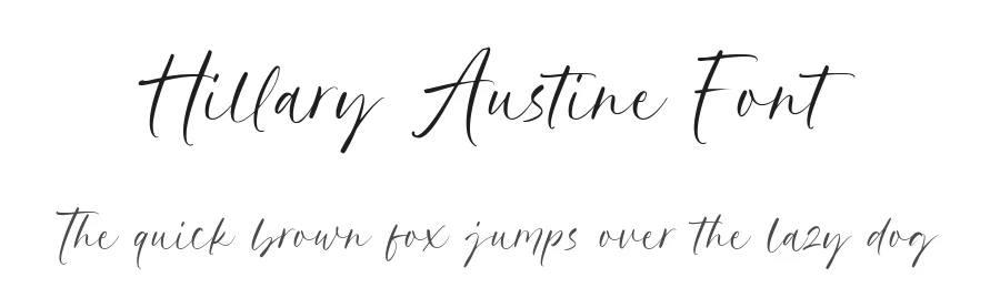 Hillary Austine Font by balpirick — Script Handwritten Font