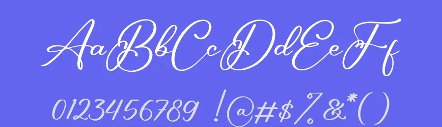 Hillary Bintang – Modern Script Font by glorytype — Script Handwritten Font — thumbnail 3