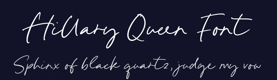 Hillary Queen Font by Timur type — Script Handwritten Font — thumbnail 2
