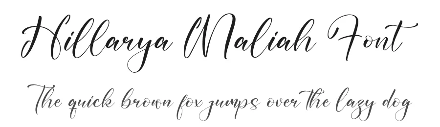 Hillarya Maliah Font by letterfabric — Script Handwritten Font