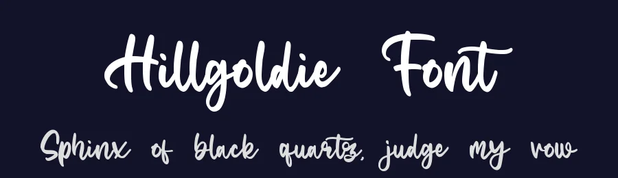 Hillgoldie Font by qwrtype — Script Handwritten Font — thumbnail 2