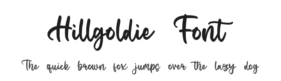 Hillgoldie Font by qwrtype — Script Handwritten Font
