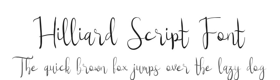 Hilliard Script Font by edricstudio — Script Handwritten Font