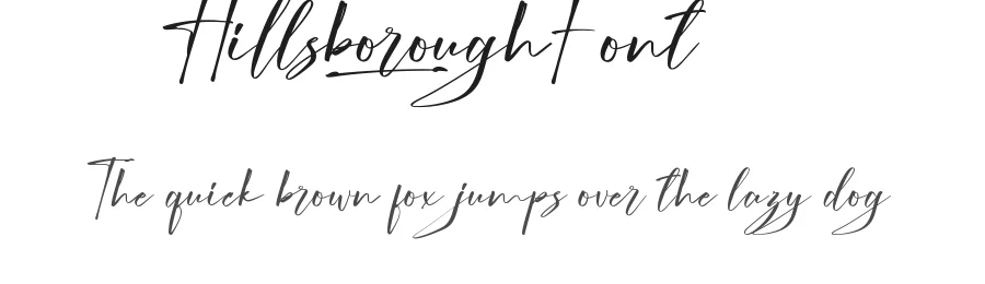 Hillsborough Font by nihstudio — Script Handwritten Font