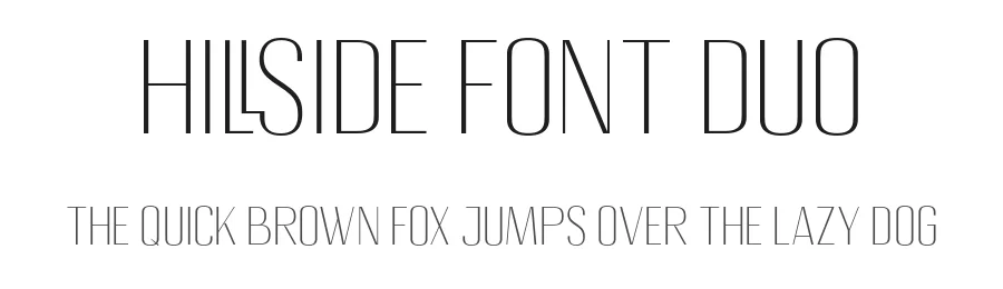 Hillside Font Duo by namaracreativestudio — Sans Serif Font