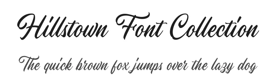 Hillstown Font Collection by Letterhend — Script Handwritten Font
