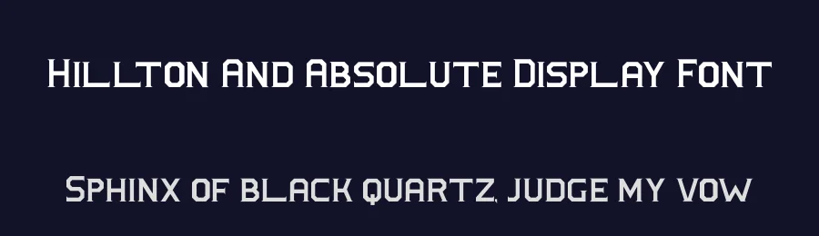 Hillton And Absolute Display Font by Display Studio — Display Font — thumbnail 2