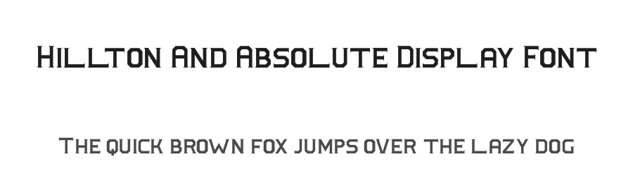 Hillton And Absolute Display Font by Display Studio — Display Font
