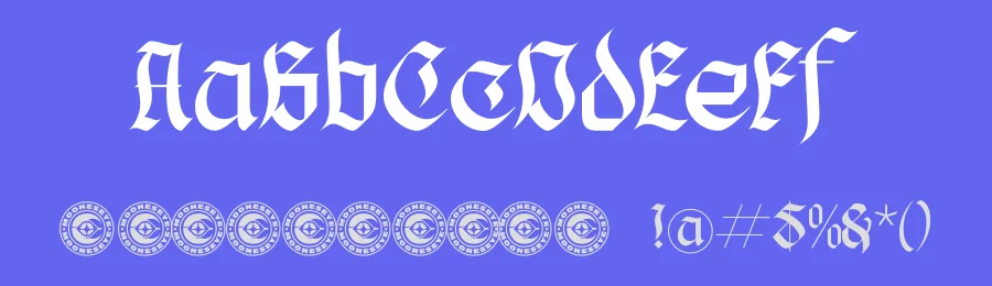 Hillyorn Blackletter Font by mooneseye666 — Blackletter Font — thumbnail 3