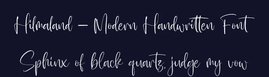 Hilmaland – Modern Handwritten Font by glorytype — Script Handwritten Font — thumbnail 2