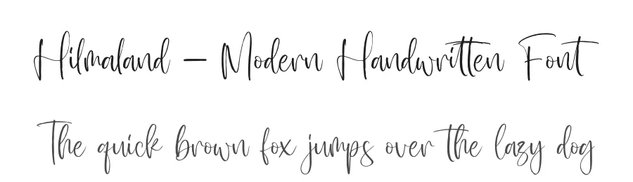 Hilmaland – Modern Handwritten Font by glorytype — Script Handwritten Font