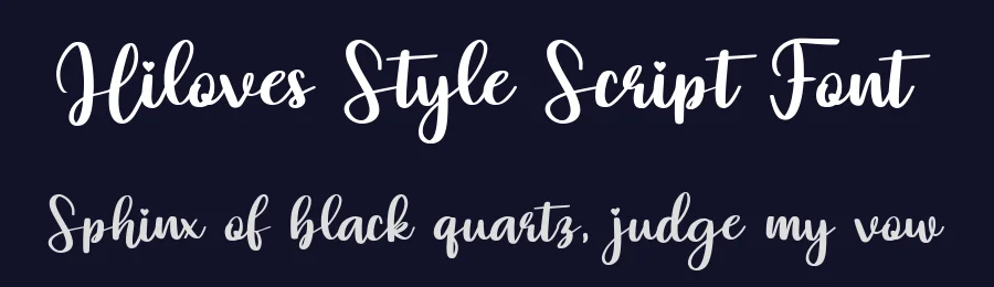 Hiloves Style Script Font by bearydsgn — Serif Font — thumbnail 2