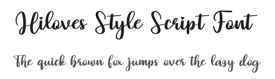 Hiloves Style Script Font by bearydsgn — Serif Font