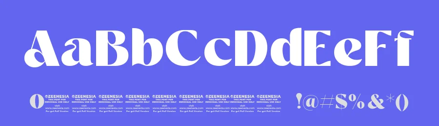 Hiluna Font by zeenesia — Sans Serif Font — thumbnail 3