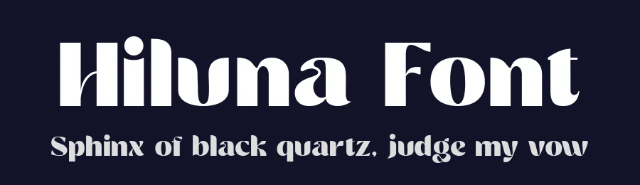 Hiluna Font by zeenesia — Sans Serif Font — thumbnail 2