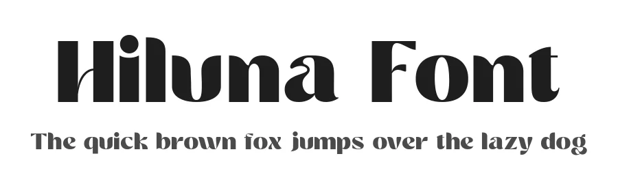 Hiluna Font by zeenesia — Sans Serif Font