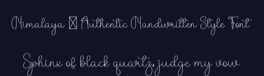 Himalaya – Authentic Handwritten Style Font by freshtypeink — Script Handwritten Font — thumbnail 2