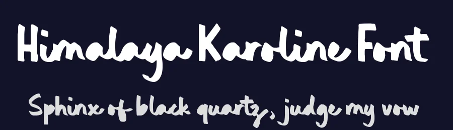 Himalaya Karoline Font by Timur type — Script Handwritten Font — thumbnail 2