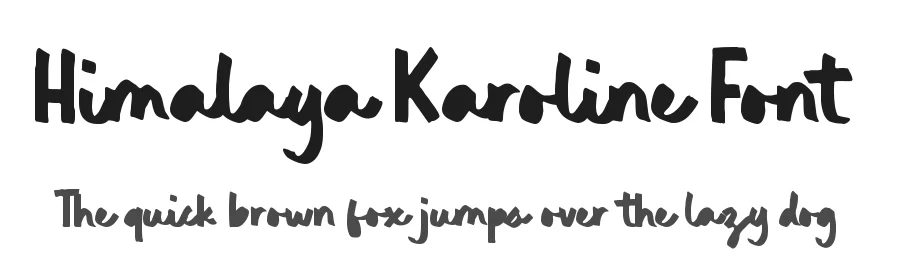 Himalaya Karoline Font by Timur type — Script Handwritten Font