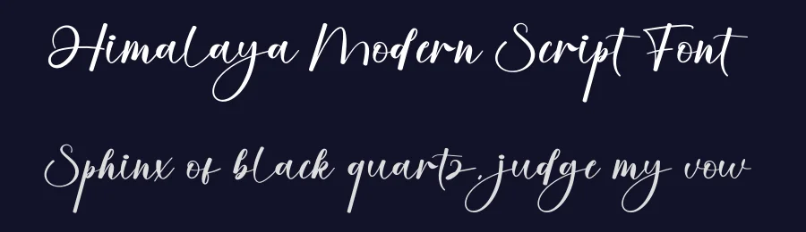 Himalaya Modern Script Font by creativeletter — Script Handwritten Font — thumbnail 2