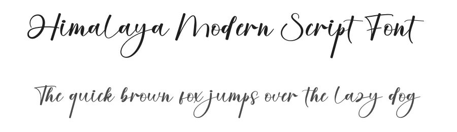 Himalaya Modern Script Font by creativeletter — Script Handwritten Font
