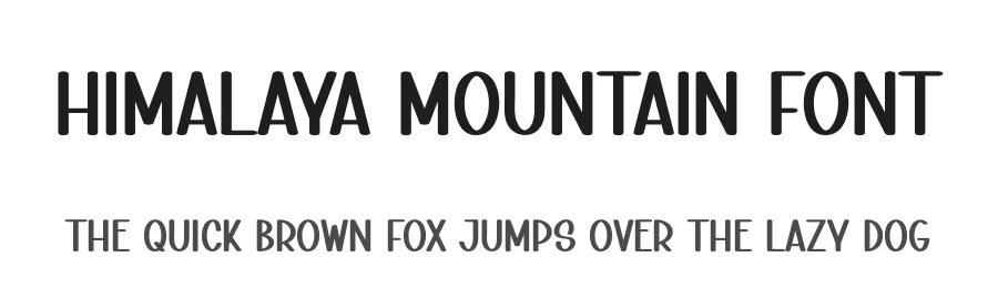 Himalaya Mountain Font by creativeletter — Display Font