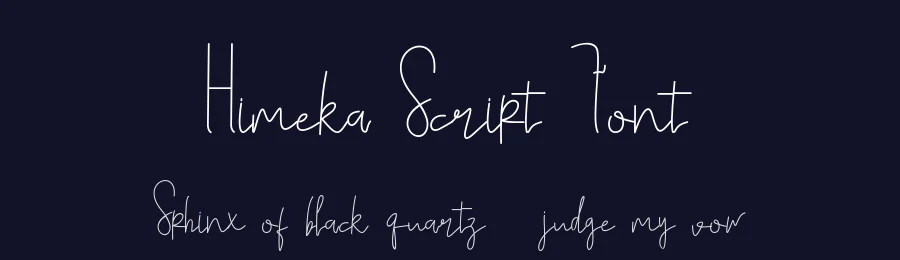 Himeka Script Font by NirmalaGraphics — Script Handwritten Font — thumbnail 2