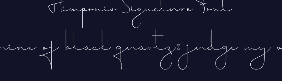 Himponis Signature Font by edricstudio — Script Handwritten Font — thumbnail 2