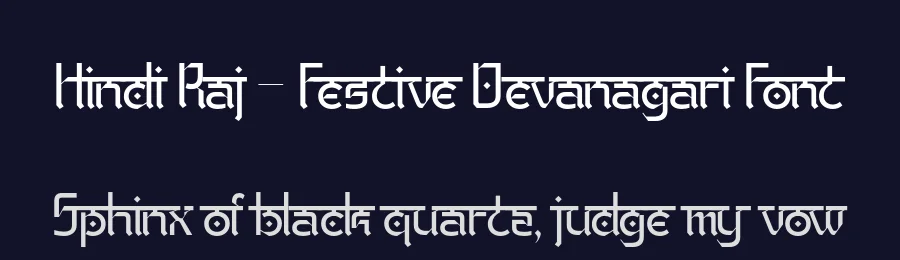 Hindi Raj – Festive Devanagari Font by Casloop Studio — Decorative Font — thumbnail 2