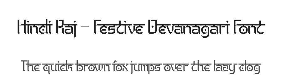 Hindi Raj – Festive Devanagari Font by Casloop Studio — Decorative Font