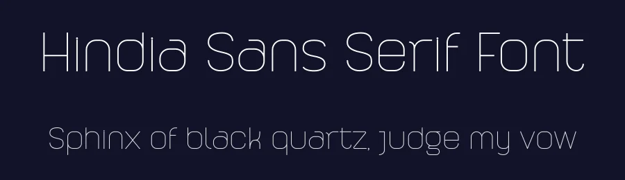 Hindia Sans Serif Font by mhdafifersya — Sans Serif Font — thumbnail 2