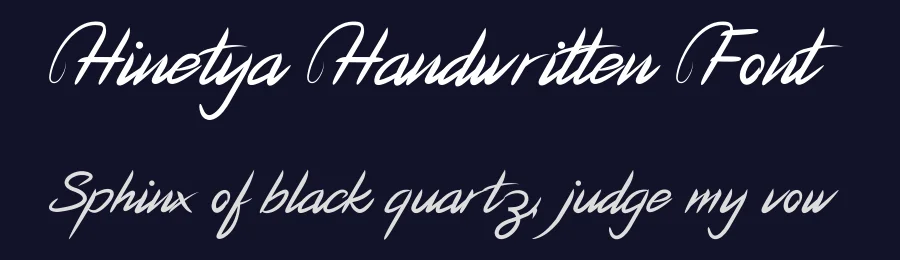 Hinetya Handwritten Font by planetz studio — Script Handwritten Font — thumbnail 2