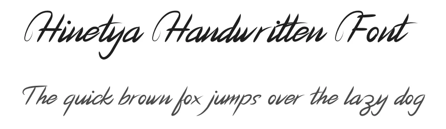 Hinetya Handwritten Font by planetz studio — Script Handwritten Font