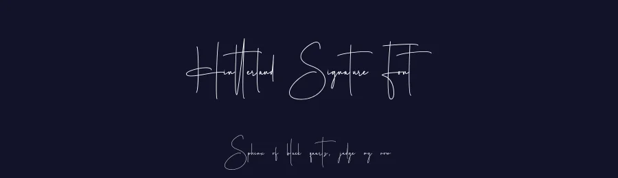 Hintterland Signature Font by Rantautype — Script Handwritten Font — thumbnail 2