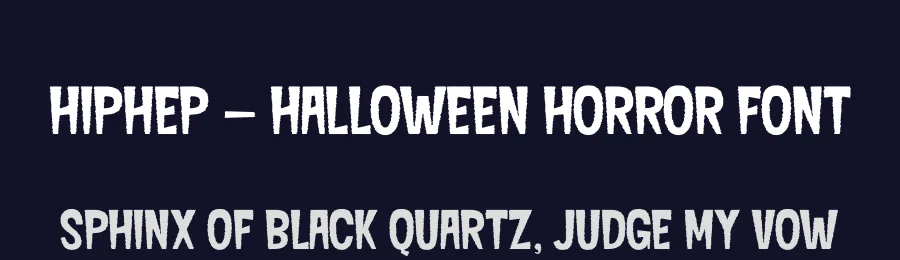 HipHep – Halloween Horror Font by Casloop Studio — Decorative Font — thumbnail 2