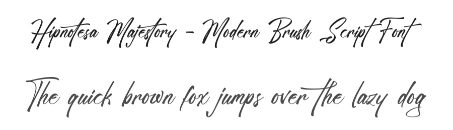 Hipnotesa Majestory – Modern Brush Script Font by letterenastudios — Script Handwritten Font
