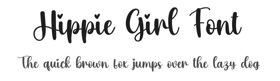 Hippie Girl Font by creativeletter — Script Handwritten Font