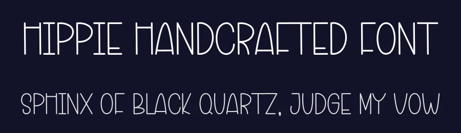 Hippie Handcrafted Font by freshtypeink — Display Font — thumbnail 2