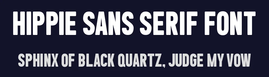 Hippie Sans Serif Font by Almairatype — Decorative Font — thumbnail 2