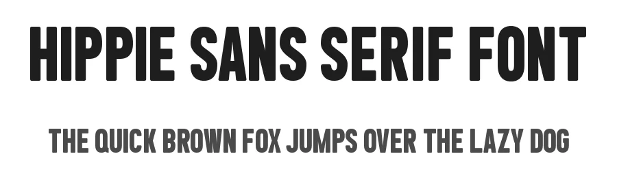 Hippie Sans Serif Font by Almairatype — Decorative Font